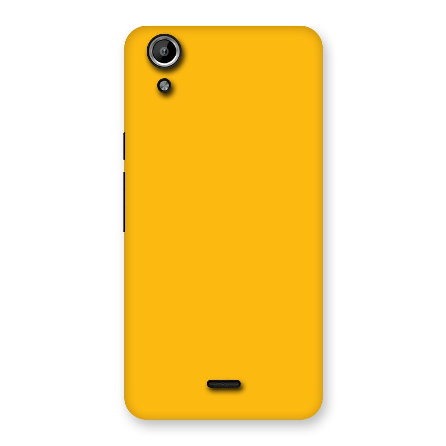 Gold Yellow Back Case for Micromax Canvas Selfie Lens Q345
