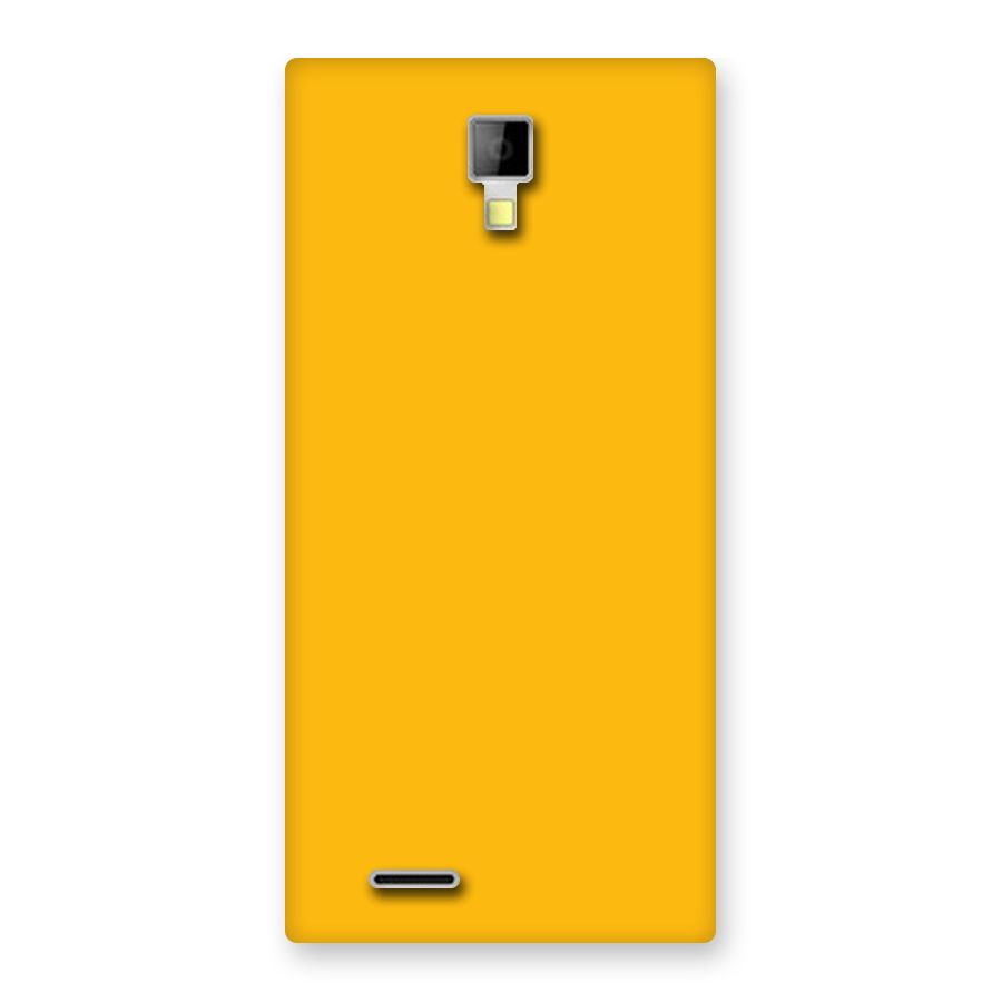 Gold Yellow Back Case for Micromax Canvas Xpress A99