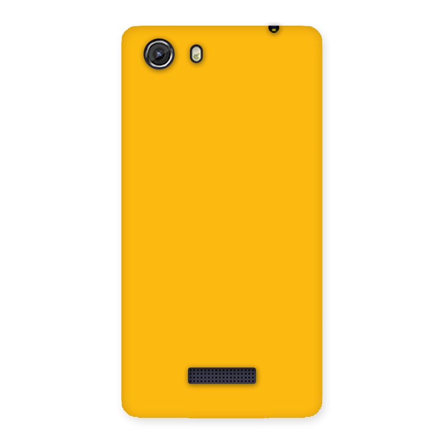 Gold Yellow Back Case for Micromax Unite 3