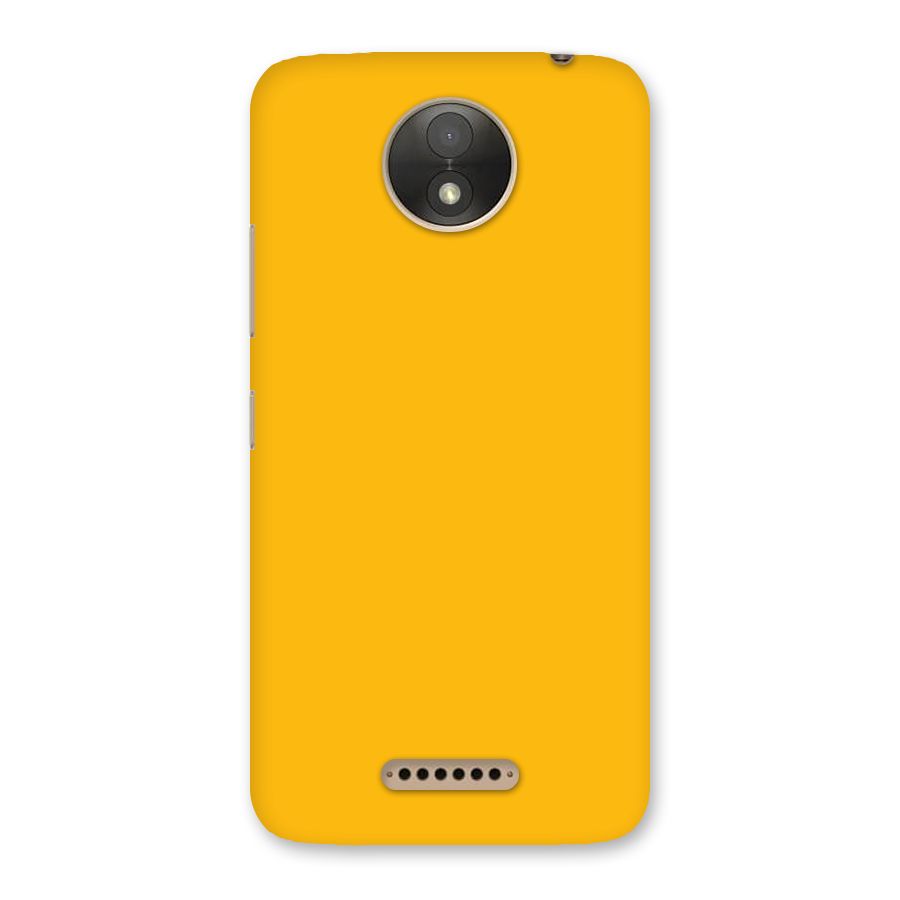Gold Yellow Back Case for Moto C Plus