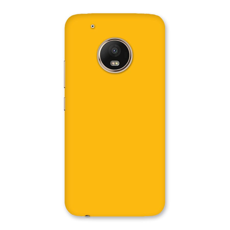 Gold Yellow Back Case for Moto G5 Plus