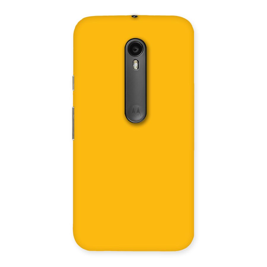 Gold Yellow Back Case for Moto G Turbo