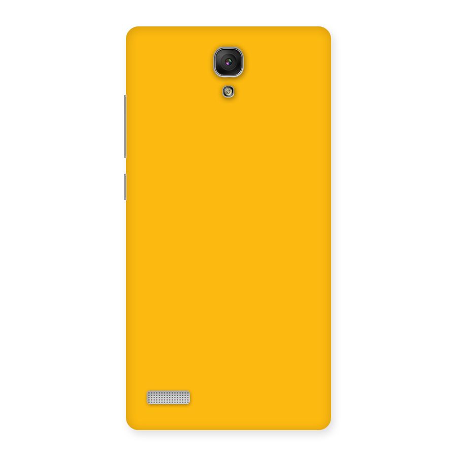 Gold Yellow Back Case for Redmi Note Prime