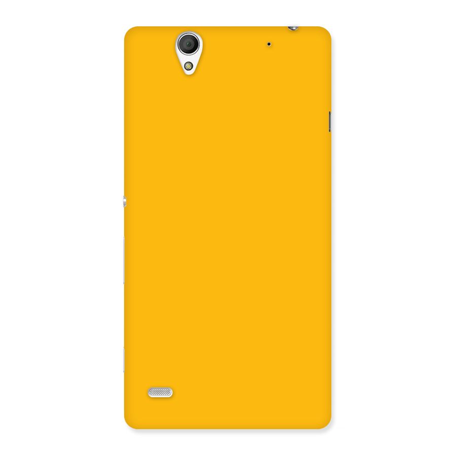 Gold Yellow Back Case for Sony Xperia C4
