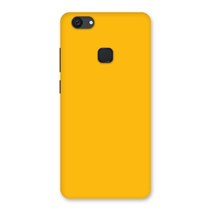 Gold Yellow Back Case for Vivo V7 Plus
