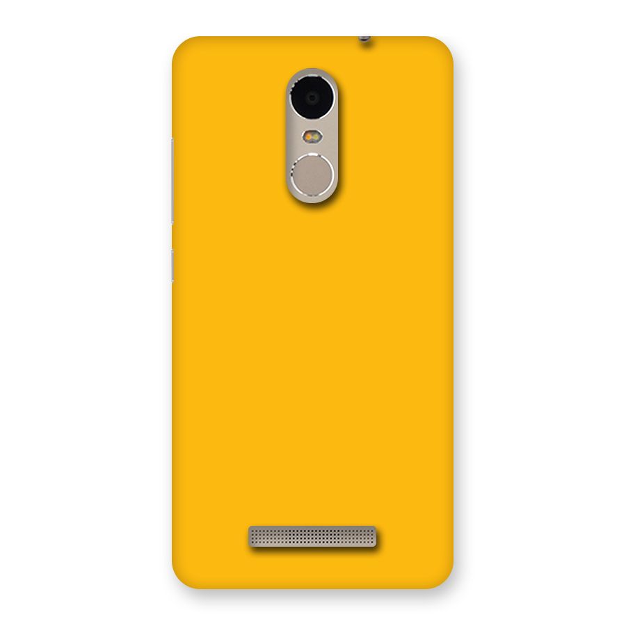 Gold Yellow Back Case for Xiaomi Redmi Note 3