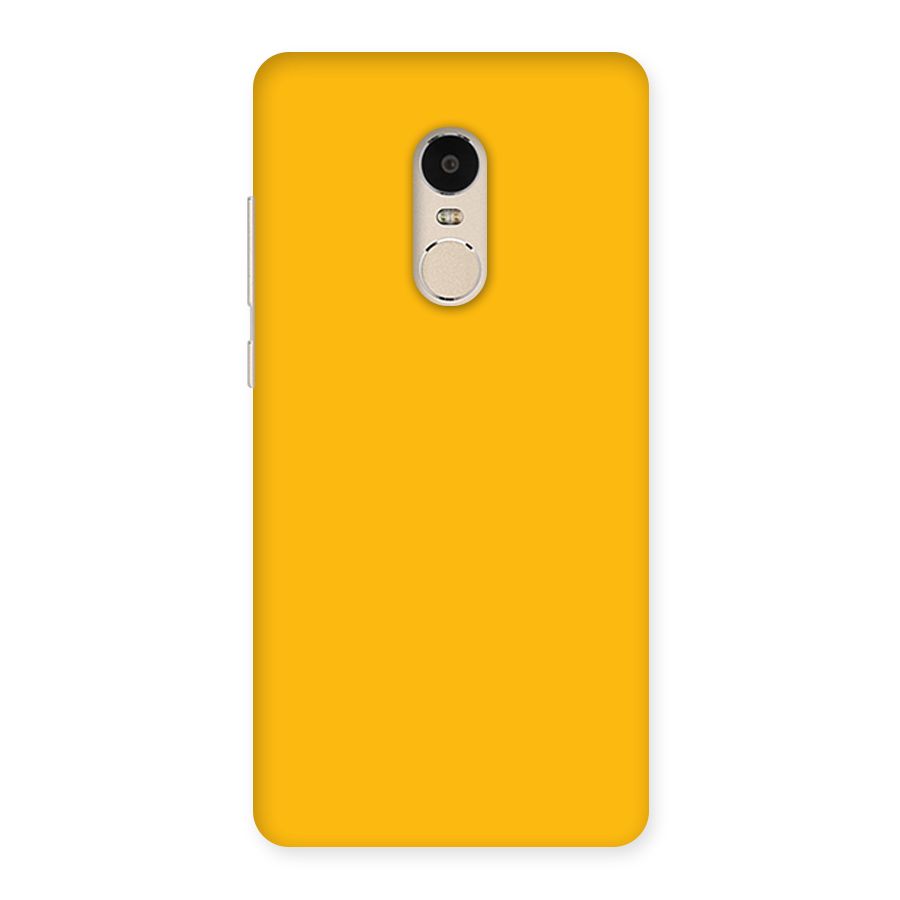 Gold Yellow Back Case for Xiaomi Redmi Note 4