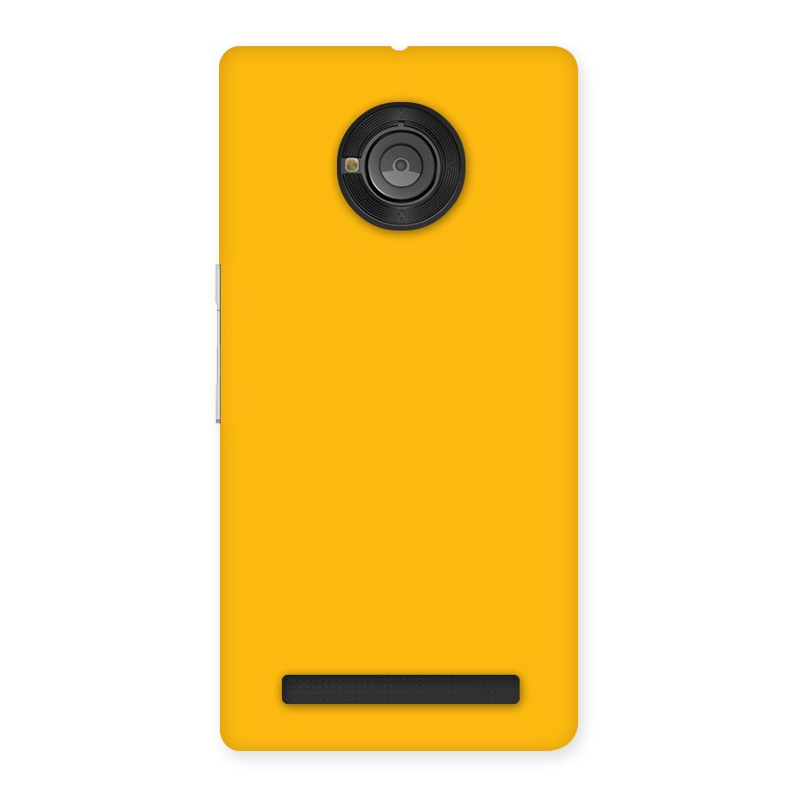 Gold Yellow Back Case for Yu Yunique