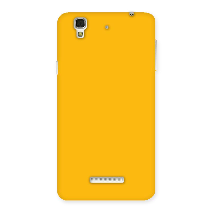 Gold Yellow Back Case for Yu Yureka