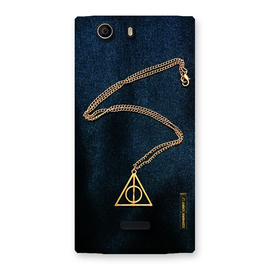 Golden Chain Back Case for Canvas Nitro 2 E311