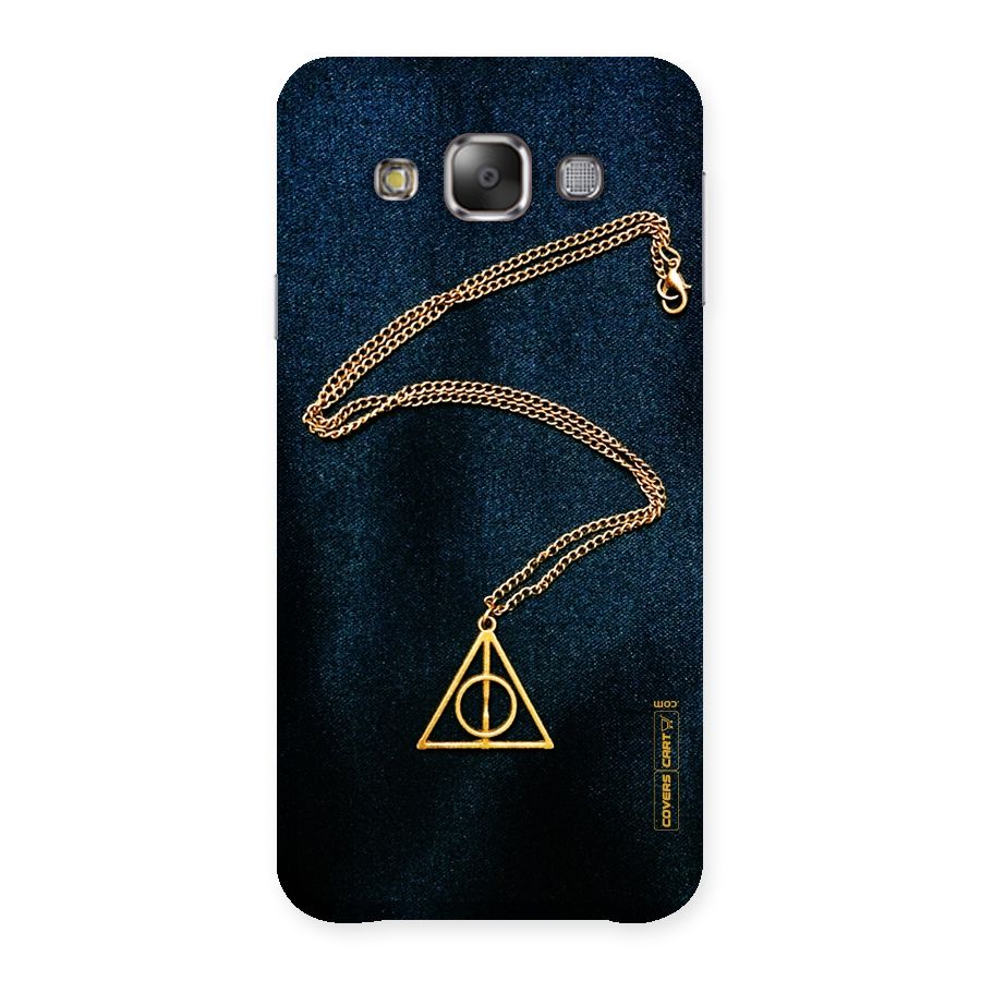 Golden Chain Back Case for Galaxy E7