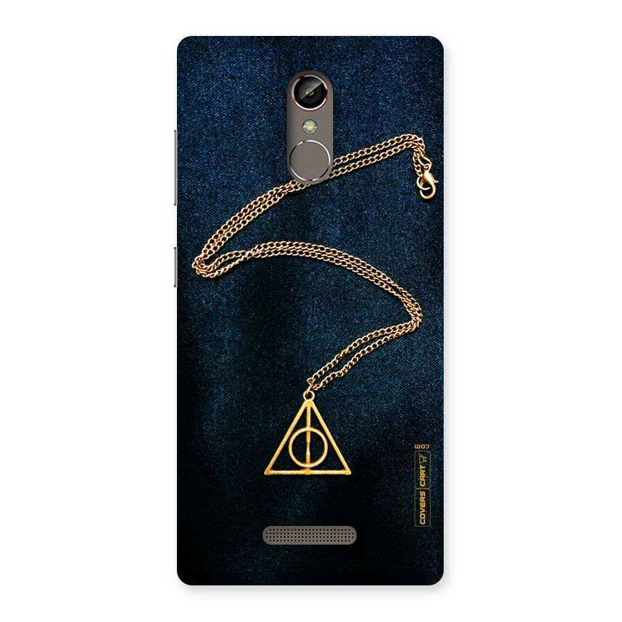 Golden Chain Back Case for Gionee S6s