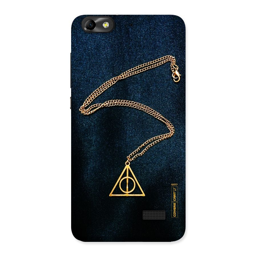 Golden Chain Back Case for Honor 4C