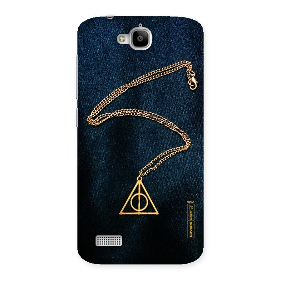 Golden Chain Back Case for Honor Holly
