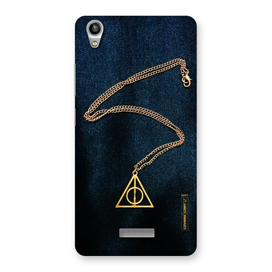 Golden Chain Back Case for Lava-Pixel-V1