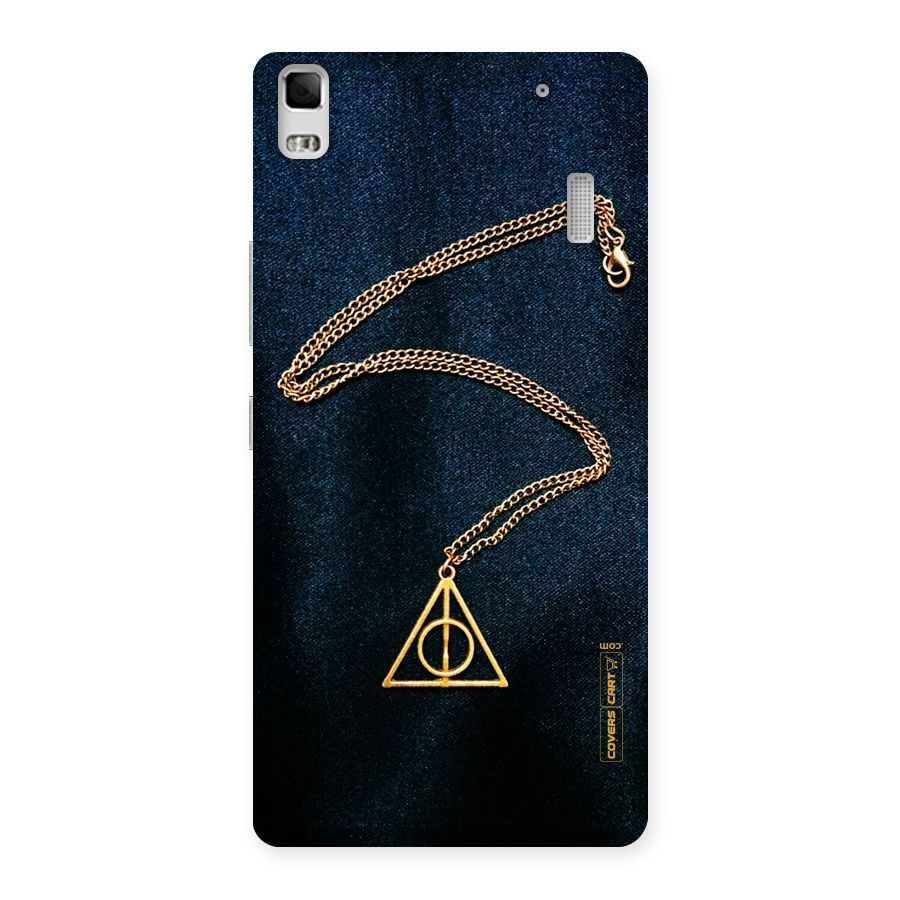 Golden Chain Back Case for Lenovo A7000