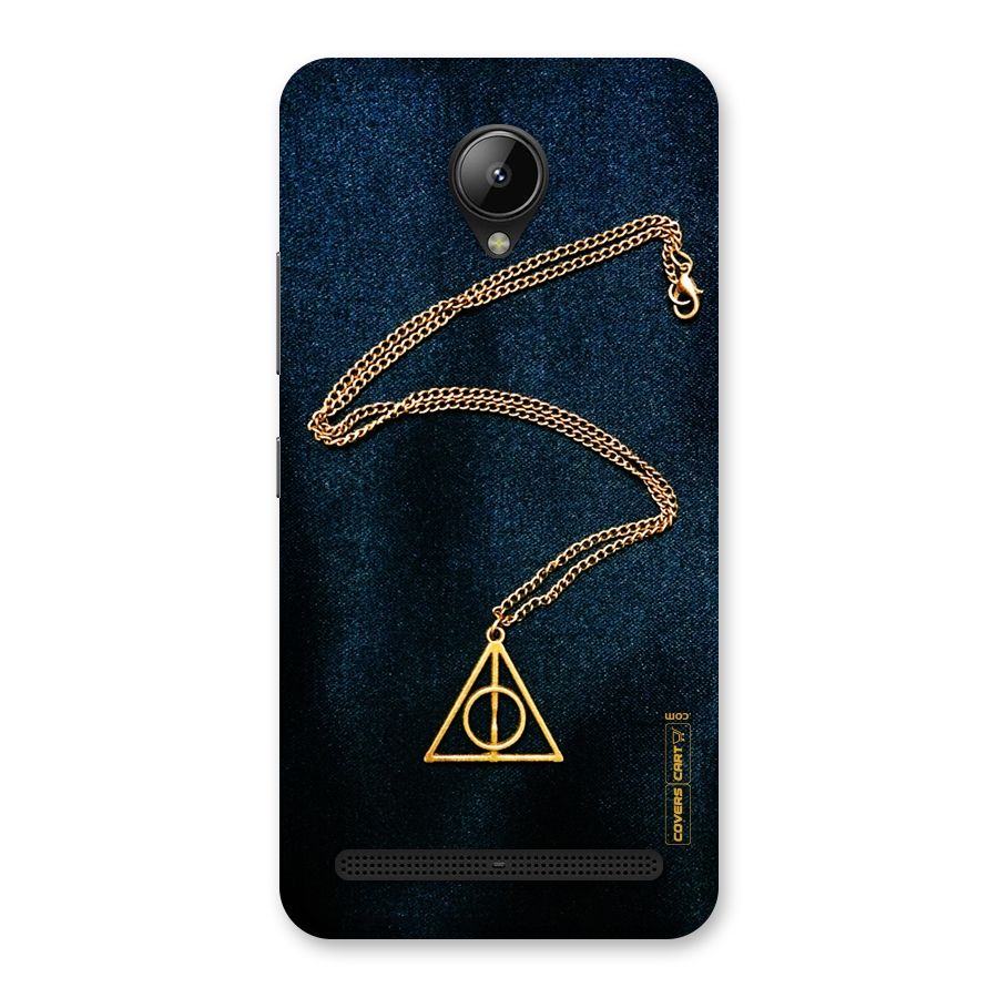 Golden Chain Back Case for Lenovo C2