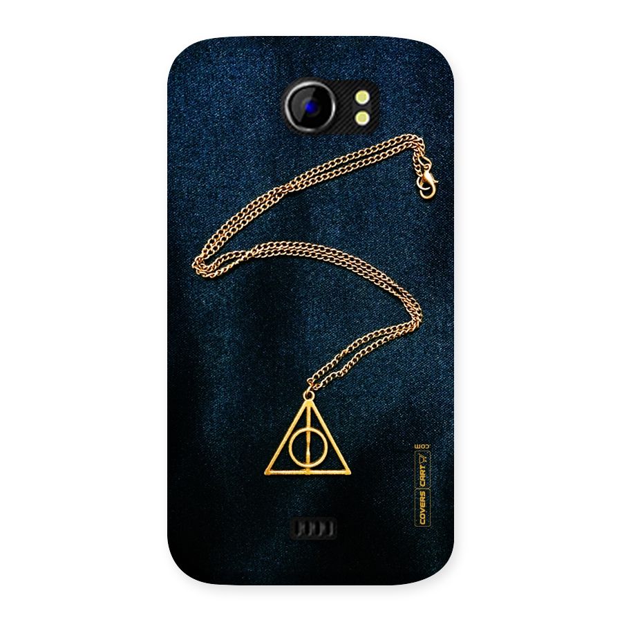Golden Chain Back Case for Micromax Canvas 2 A110