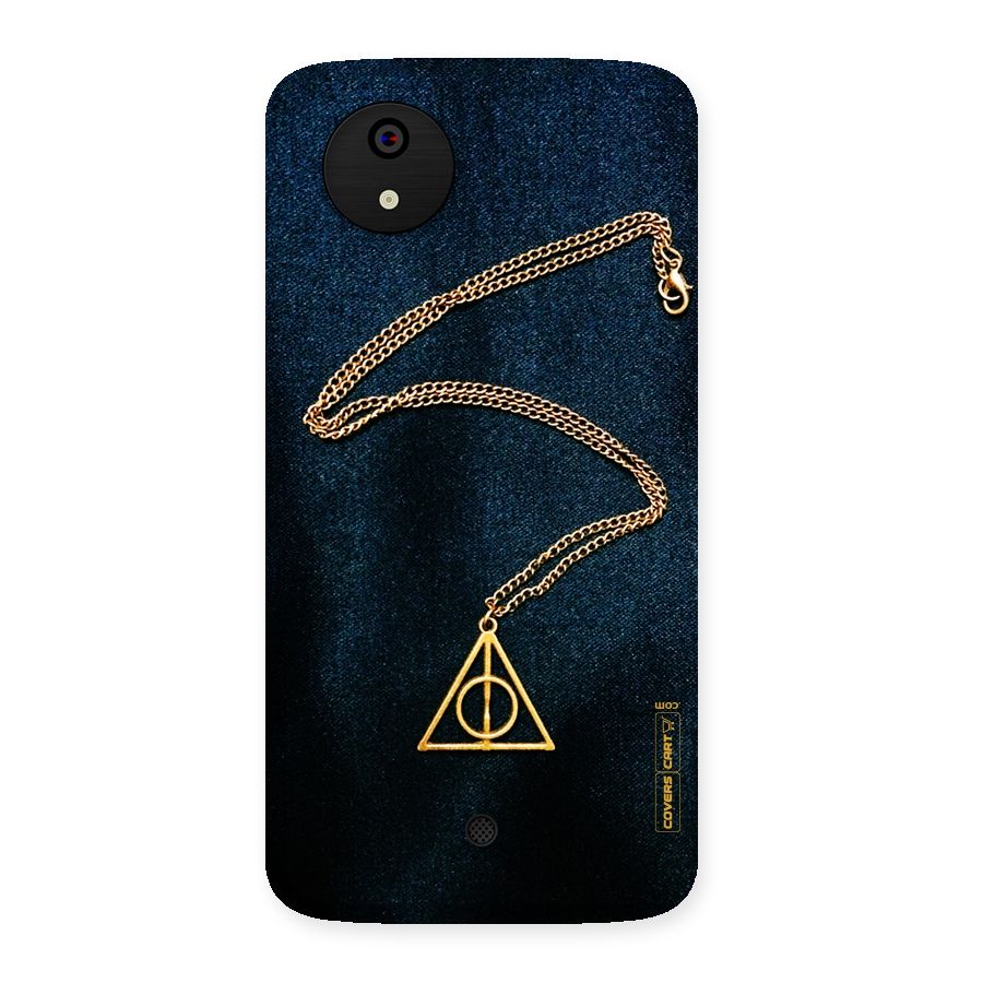 Golden Chain Back Case for Micromax Canvas A1