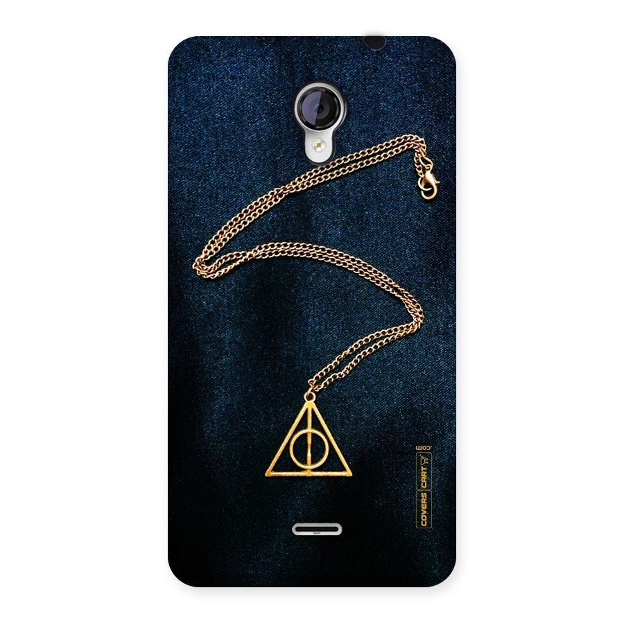 Golden Chain Back Case for Micromax Unite 2 A106