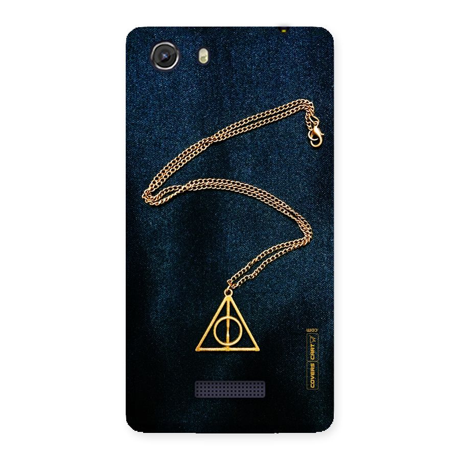 Golden Chain Back Case for Micromax Unite 3