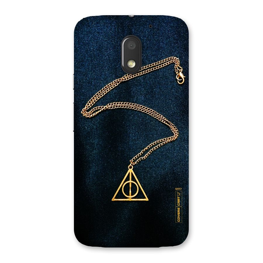 Golden Chain Back Case for Moto E3 Power