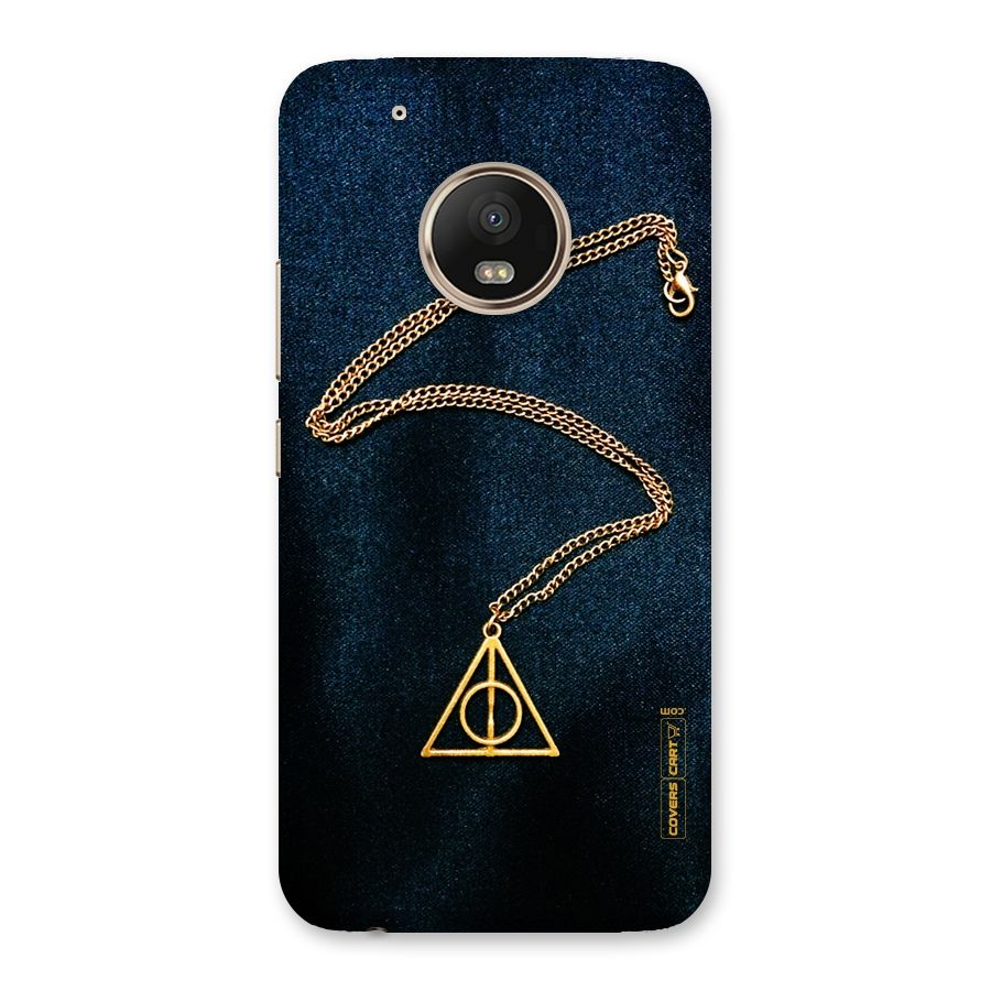 Golden Chain Back Case for Moto G5 Plus