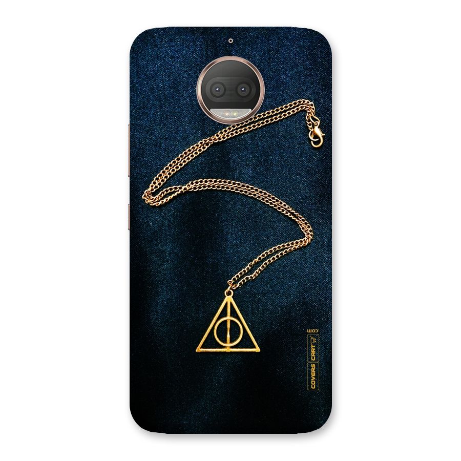 Golden Chain Back Case for Moto G5s Plus