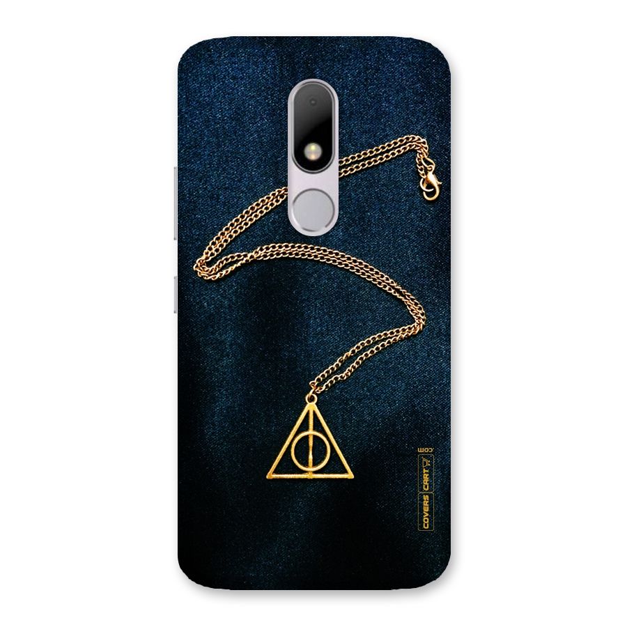 Golden Chain Back Case for Moto M