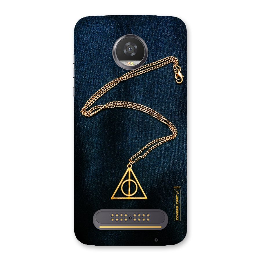Golden Chain Back Case for Moto Z2 Play