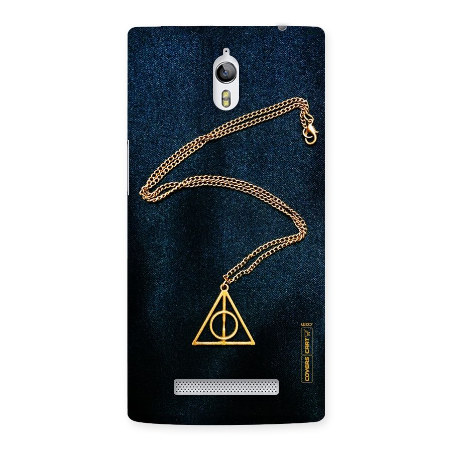 Golden Chain Back Case for Oppo Find 7