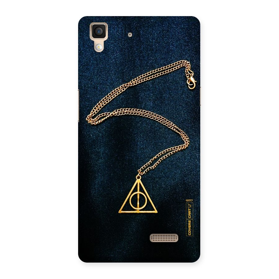 Golden Chain Back Case for Oppo R7