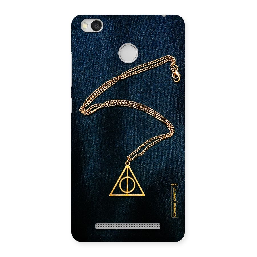 Golden Chain Back Case for Redmi 3S Prime