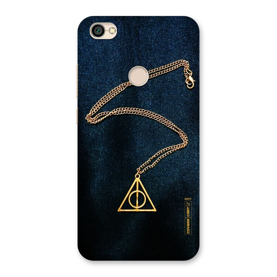 Golden Chain Back Case for Redmi Y1 2017