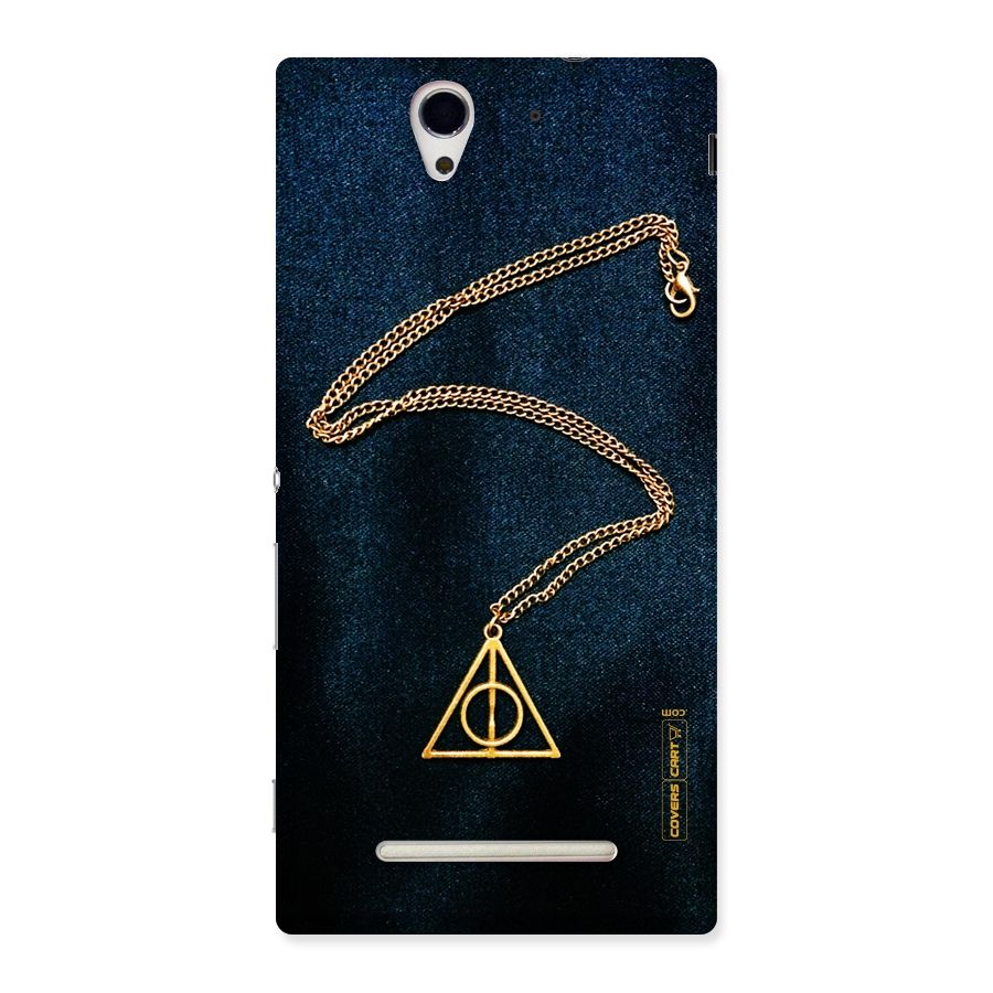 Golden Chain Back Case for Sony Xperia C3