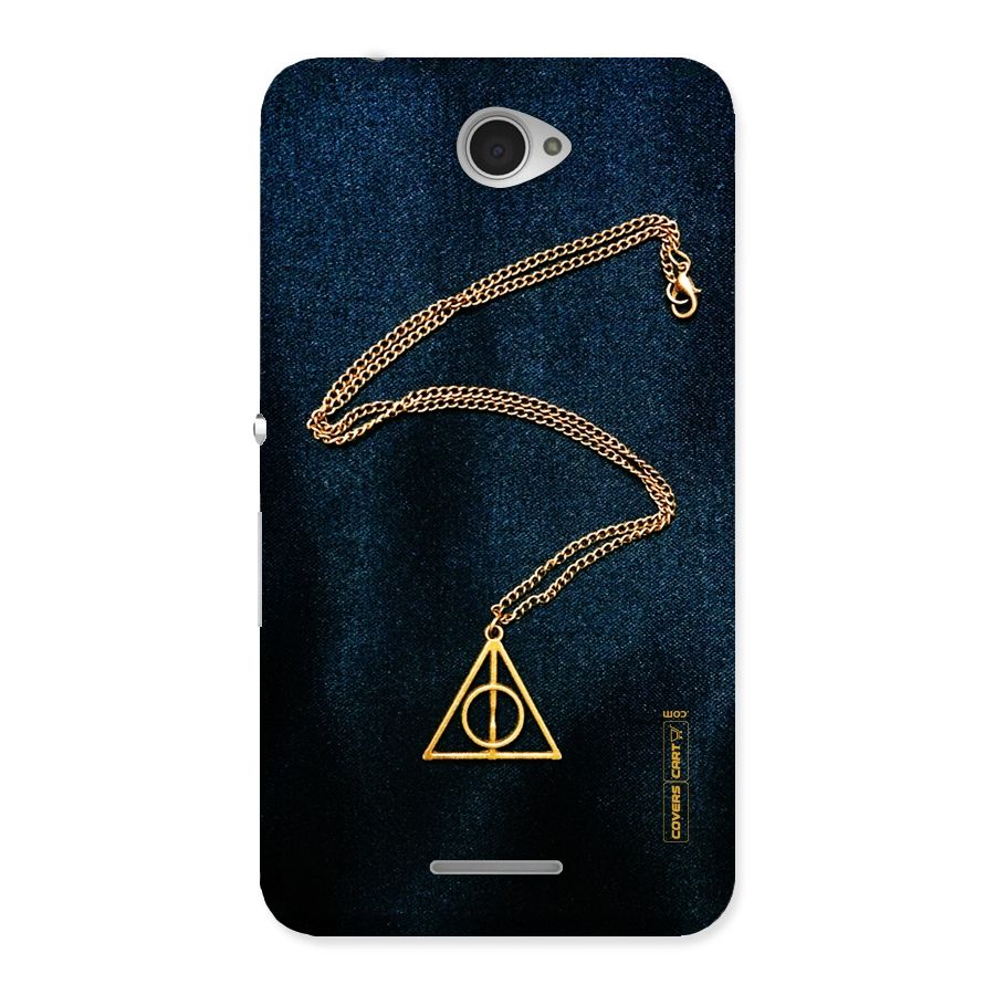 Golden Chain Back Case for Sony Xperia E4