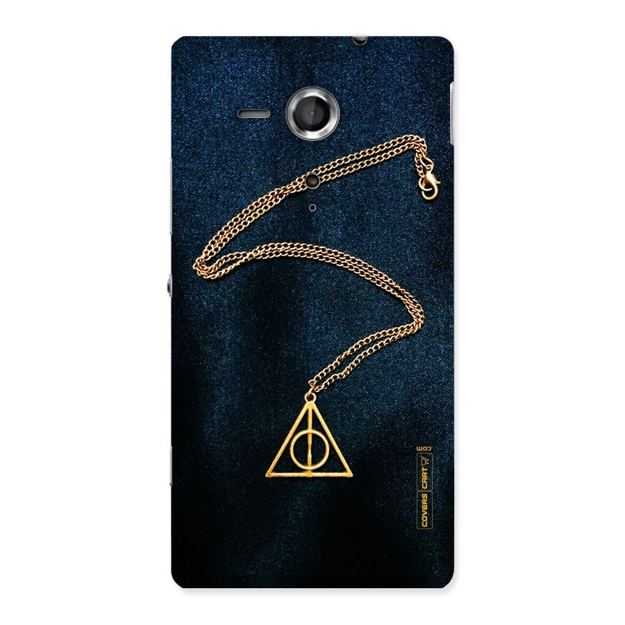 Golden Chain Back Case for Sony Xperia SP