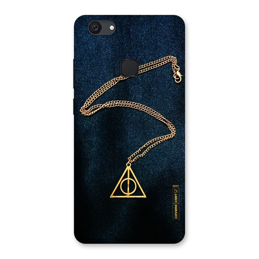 Golden Chain Back Case for Vivo V7 Plus
