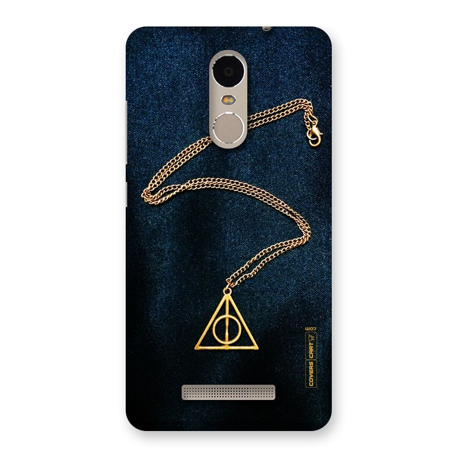 Golden Chain Back Case for Xiaomi Redmi Note 3