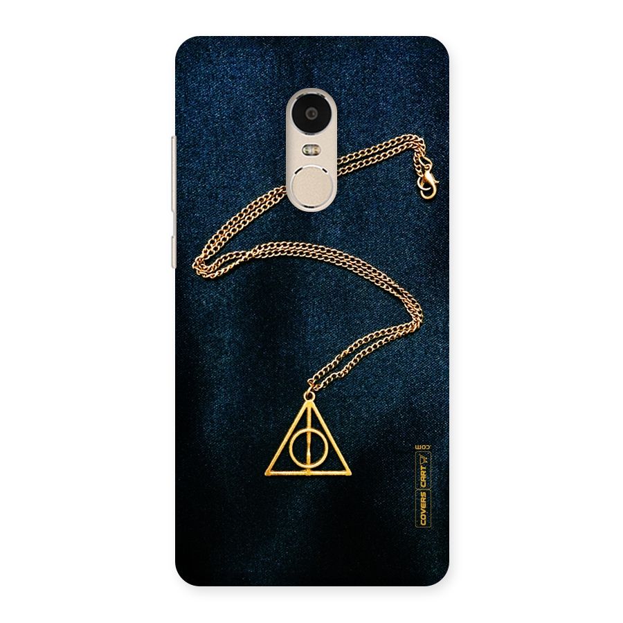 Golden Chain Back Case for Xiaomi Redmi Note 4