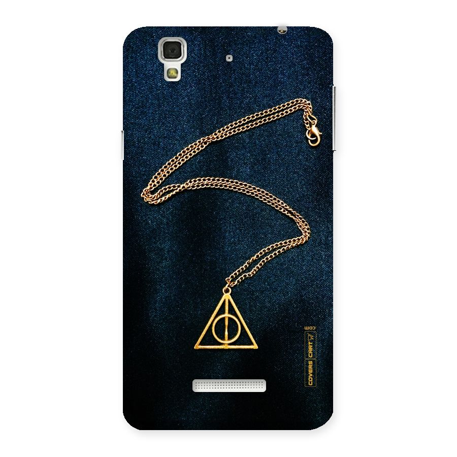 Golden Chain Back Case for Yu Yureka