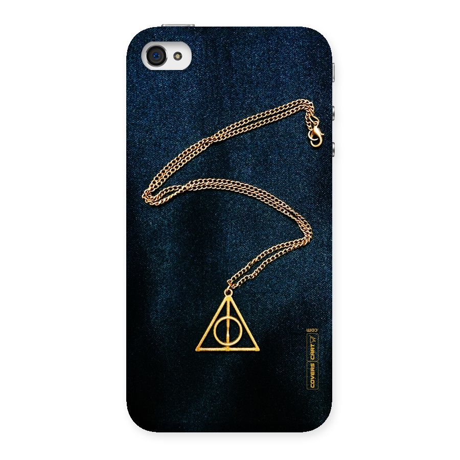 Golden Chain Back Case for iPhone 4 4s