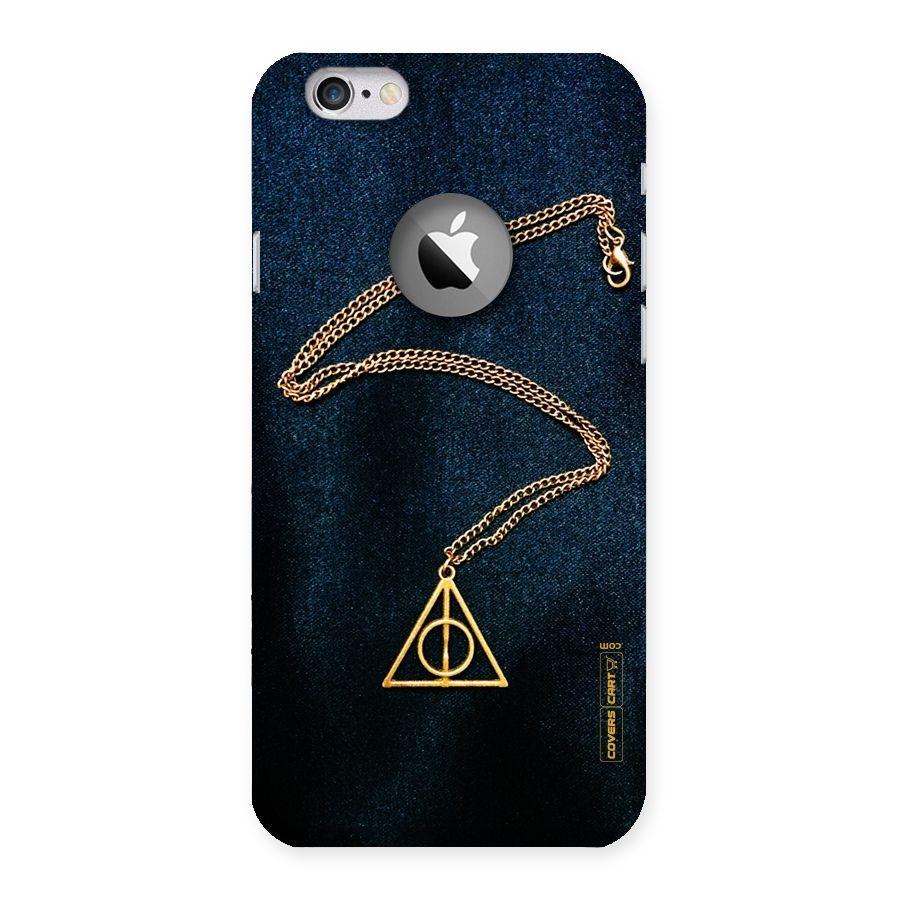 Golden Chain Back Case for iPhone 6 Logo Cut