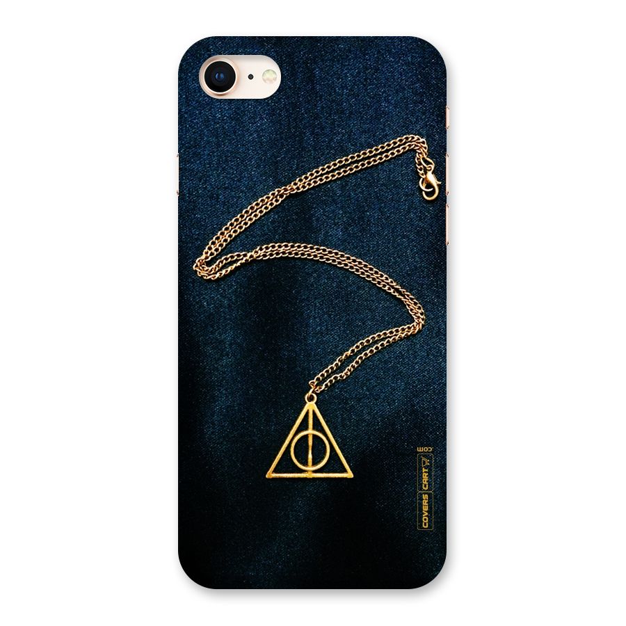 Golden Chain Back Case for iPhone 8