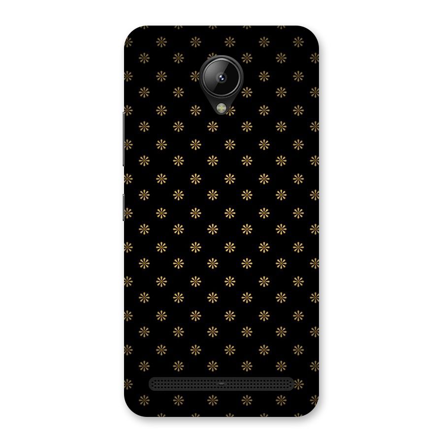 Golden Flowers Back Case for Lenovo C2