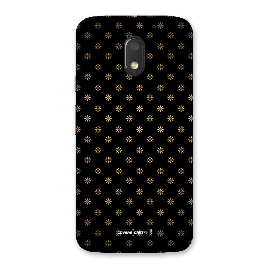 Golden Flowers Back Case for Moto E3 Power
