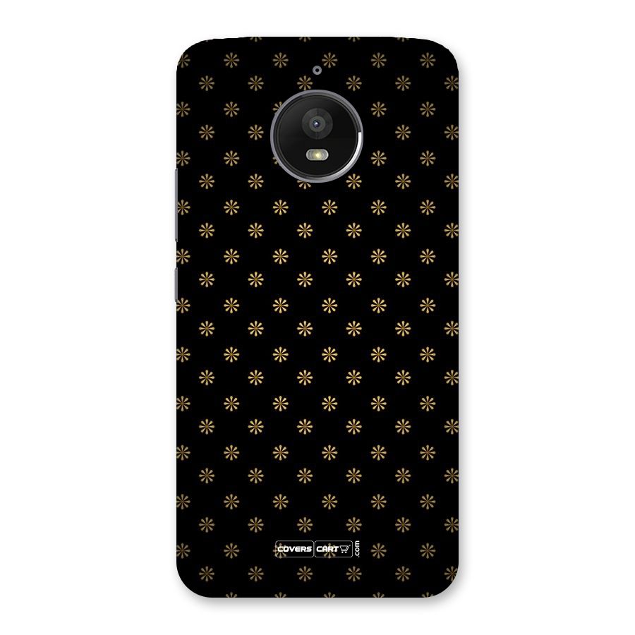 Golden Flowers Back Case for Moto E4 Plus