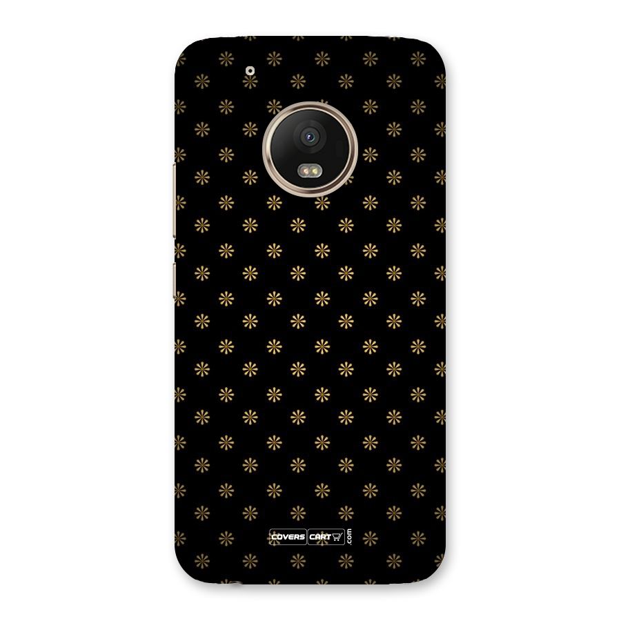 Golden Flowers Back Case for Moto G5 Plus