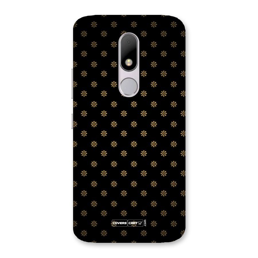 Golden Flowers Back Case for Moto M