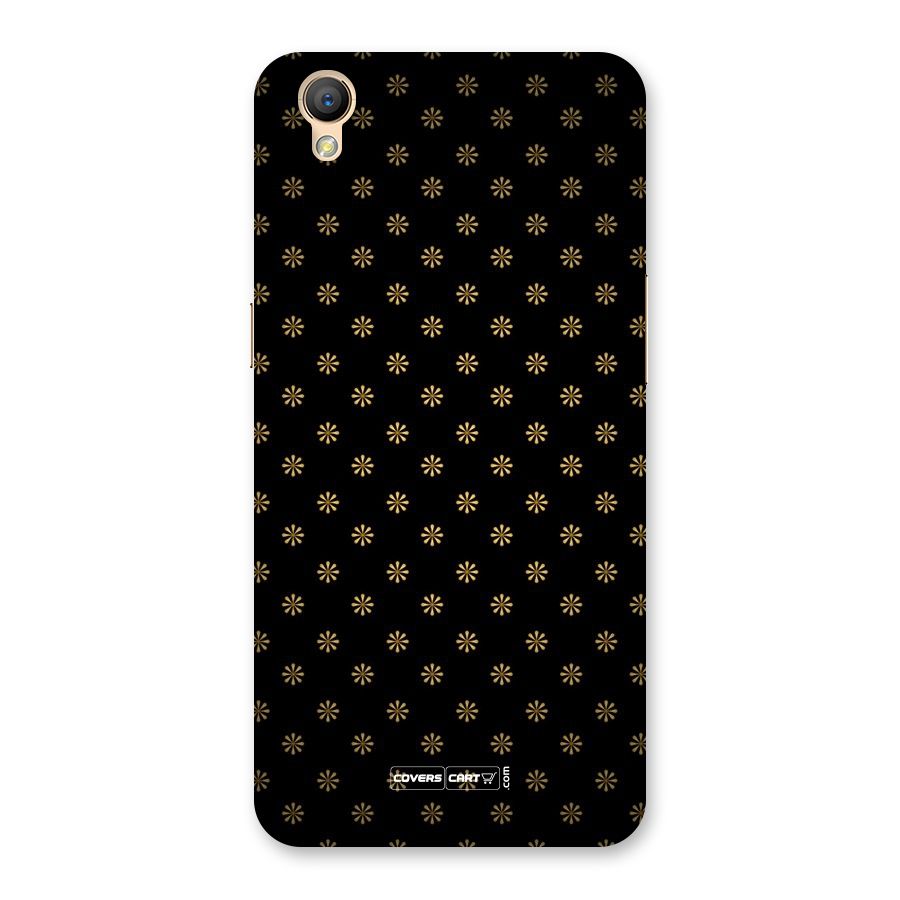 Golden Flowers Back Case for Oppo A37